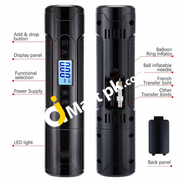 Shingever Tire Inflator 150Psi Portable Air Compressor With Lcd Display Emergency Led Light